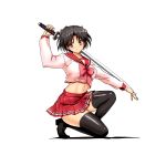  katana milf school_uniform sword thighhighs to_heart_2 weapon yuzuhara_haruka 
