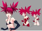  =gloves bikini boots bra choker demon_tail disgaea elbow_gloves etna flat_chest g138 gloves greenmarine naughty_face navel navel_cutout piercing red_eyes red_hair sketch small_breasts smile swimsuit tail thigh_boots thighhighs tongue twintails underwear 