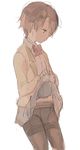  aldnoah.zero brown_eyes brown_hair crossdressing kaizuka_inaho kl male_focus otoko_no_ko pantyhose school_uniform short_hair skirt solo uniform 