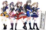  bang_dream! guitar hanazono_tae heels ichigaya_arisa tagme thighhighs toyama_kasumi transparent_png ushigome_rimi yamabuki_saaya 