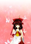  bad_id bad_pixiv_id broom bug butterfly hakurei_reimu insect nr_(cmnrr) red_eyes ribbon smile solo touhou 