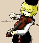  blonde_hair character_name gumdrop hat instrument lunasa_prismriver solo touhou violin 