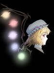  blonde_hair flandre_scarlet glowing haruichi hat red_eyes solo touhou vampire wings 