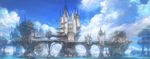  city city_lights cityscape cloud concept_art day final_fantasy final_fantasy_xiv landscape limsa_lominsa no_humans ocean scenery sky water 