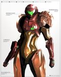  arm_cannon armor artist_request bodysuit cowboy_shot looking_at_viewer metroid power_armor samus_aran simple_background solo standing varia_suit weapon white_background 