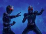  antennae belt kamen_rider kamen_rider_black kamen_rider_black_(series) kamen_rider_black_rx kamen_rider_black_rx_(series) multiple_boys time_paradox yutori_(clockwork_chicken) 