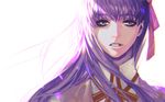  bad_id bad_pixiv_id fate/stay_night fate_(series) hair_ribbon long_hair matou_sakura purple_eyes purple_hair ribbon solo syuhei210 