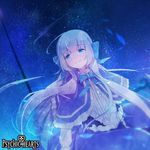  blue_eyes dennryuurai long_hair lowres psychic_hearts purple_hair solo 