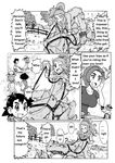  1boy 2girls comic fletchling gouguru multiple_girls pokemon pokemon_(anime) rhyhorn saki_(pokemon) satoshi_(pokemon) serena_(pokemon) translated 