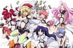  angelise_ikaruga_misurugi boots candy christmas cross_ange ersha_(cross_ange) fingerless_gloves food gloves hilda_(cross_ange) jumping md5_mismatch money multiple_girls onaya_masakazu open_mouth rosalie_(cross_ange) running sack salia_(cross_ange) smile stuffed_toy thighhighs vivian_(cross_ange) 