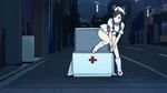  animated animated_gif box in_box in_container nurse nurse_cap nurse_outfit sidelocks solo v_lila_f yozakura_quartet 