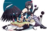  =_= akemi_homura akuma_homura anger_vein bare_shoulders black_hair blonde_hair blue_hair cape cat chair chibi closed_eyes copyright_name dark_orb_(madoka_magica) drill_hair floating_island gloves hair_ribbon kaname_madoka kyubey long_hair mahou_shoujo_madoka_magica mahou_shoujo_madoka_magica_movie miki_sayaka momoe_nagisa multiple_girls pink_hair ponytail red_hair ribbon road_sign sakura_kyouko sakuraba_yuuki salamander school_uniform short_hair sign sleeping smile spoilers stocks sword table tomoe_mami twin_drills twintails weapon white_hair wings |_| 