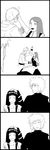  2girls blush comic facial_mark family father_and_son greyscale highres husband_and_wife hyuuga_hinata long_hair monochrome mother_and_son multiple_boys multiple_girls namikaze_minato naruto naruto_(series) petting short_hair silent_comic smile spiked_hair sukatan uzumaki_kushina uzumaki_naruto 