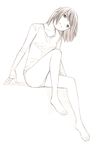  leotard monochrome original sketch solo traditional_media yoshitomi_akihito 