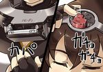  cassette_player comic holding kantai_collection long_hair nagato_(kantai_collection) solo tanaka_kusao translated 