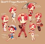  bad_id bad_pixiv_id bazett_fraga_mcremitz carnival_phantasm casual chibi fate/hollow_ataraxia fate/tiger_colosseum fate_(series) formal highres maid multiple_girls naoko_(juvenile) one-piece_swimsuit pant_suit parasol police police_uniform policewoman purple_hair red_hair suit swimsuit thighhighs umbrella uniform variations 