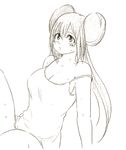  bad_id bad_pixiv_id banned_artist breasts cleavage double_bun large_breasts long_hair mei_(pokemon) nightgown niku_(dance-siva) no_hat no_headwear pokemon pokemon_(game) pokemon_bw2 sketch solo spaghetti_strap strap_slip sweat 