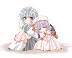  blue_eyes izayoi_sakuya kagura_chitose multiple_girls purple_hair remilia_scarlet silver_hair touhou 