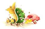  bad_id bad_pixiv_id blonde_hair bowser crown dress earrings elbow_gloves epic german_suplex gloves jewelry kayako_(bimabima) long_hair mario_(series) pink_dress princess_peach super_mario_bros. suplex 