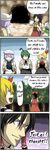  4koma antennae ascot backpack bag black_hair blonde_hair blue_eyes bow cave comic detached_sleeves from_behind green_hair hair_bow hair_tubes hakurei_reimu hard_translated hat is_that_so just_as_planned letty_whiterock multiple_girls pageratta purple_hair rock rumia touhou translated tree wriggle_nightbug 