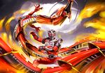  belt dragon dragreder fire kamen_rider kamen_rider_ryuki kamen_rider_ryuki_(series) pose tonji 