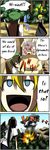  4koma awesome_face chen comic explosion gun handgun hard_translated is_that_so multiple_girls pageratta reisen_udongein_inaba rumia shameimaru_aya touhou translated troll_face weapon 