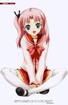  highres kawata_hisashi legs maaryan pink_hair school_uniform solo to_heart_2 