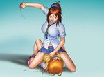  beating fight fighting girl_on_top highres punching straddle straddling violence 