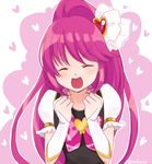  aino_megumi bad_id bad_pixiv_id bangs bow closed_eyes cure_lovely hair_ornament happinesscharge_precure! heart heart_hair_ornament long_hair magical_girl open_mouth pink_bow pink_hair ponytail precure puffy_short_sleeves puffy_sleeves sasamaru_chimaki short_sleeves smile solo swept_bangs twitter_username wide_ponytail wrist_cuffs 