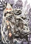  :o armor armored_boots blonde_hair bodysuit boots breasts chess_piece claw_(weapon) covered_navel finger_to_mouth fingernails headgear holding holding_weapon kawaku long_hair looking_at_viewer medium_breasts orange_eyes original parted_lips silver_hair skin_tight thigh_boots thighhighs very_long_hair weapon yellow_eyes 