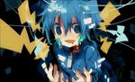  @_@ blue_eyes blue_hair crying ene_(kagerou_project) headphones kagerou_project long_hair solo tears twintails yun_(dust-i1) 
