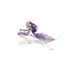  battle_tendency bug insect jojo_no_kimyou_na_bouken kars_(jojo) long_hair no_humans praying_mantis purple_hair solo tenso 