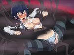  animated animated_gif blush breasts erect_nipples fingering glasses happy_turn nipples persona persona_4 pussy shirogane_naoto short_hair uguisu_(happy_turn) very_short_hair 