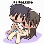  1boy 1girl animated animated_gif censored chibi fellatio fingering ikkyuu kamasutra lowres nude sex 