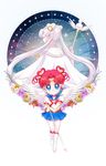  angel_wings bangs bishoujo_senshi_sailor_moon blue_eyes blue_sailor_collar blue_skirt boots chibi_chibi choker circle double_bun drill_hair flower full_body gloves heart heart_choker knee_boots long_hair multiple_girls parted_bangs red_hair sailor_chibi_chibi sailor_collar sailor_cosmos sailor_senshi_uniform short_hair skirt spoilers staff star twin_drills twintails water7 white_choker white_footwear white_gloves white_hair white_sailor_collar white_wings wings 