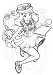  greyscale long_hair mi-eau monochrome pokemon pokemon_(game) pokemon_xy serena_(pokemon) sketch solo 