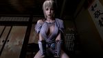  1boy 1girl 3d animated animated_gif blonde_hair bouncing_breasts braid breasts clothed_sex female girl_on_top large_breasts long_hair namco noname55 open_mouth pov sex sophitia_alexandra soul_calibur 