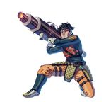  :&lt; aiming black_hair dragon_ball dragon_ball_z faulds full_body glint gloves gun headband highres holding holding_gun holding_weapon huge_weapon long_sleeves male_focus md5_mismatch metal_gear_(series) one_knee pants parody resized scouter shin_guards shoes sneakers solo son_gokuu spiked_hair strap transparent_background two-handed upscaled weapon white_gloves zededge 