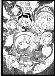  :x alice_margatroid bad_id bad_pixiv_id chibi greyscale hakurei_reimu hitodama instrument izayoi_sakuya kirisame_marisa konpaku_youmu konpaku_youmu_(ghost) lunasa_prismriver lyrica_prismriver merlin_prismriver monochrome multiple_girls nib_pen_(medium) o_o piano saigyouji_yuyuko soyanrai sword touhou traditional_media trumpet violin weapon 