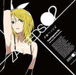  album_cover armpits bare_shoulders chan_co cover elbow_gloves gloves kagamine_rin solo upper_body vocaloid 