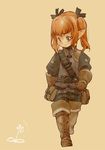  bad_id bad_pixiv_id boots branch_(blackrabbits) child elf final_fantasy final_fantasy_xiv flower gloves green_eyes hair_ribbon lalafell orange_hair pointy_ears red_hair ribbon smile solo twintails 