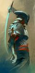  armor from_side lowres male_focus solo sword tekken weapon yoshimitsu 