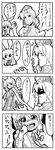  4koma bad_id bad_pixiv_id comic greyscale highres monochrome multiple_girls reisen_udongein_inaba saigyouji_yuyuko take_shinobu touhou translation_request 