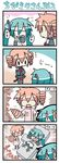  2girls 4koma =_= aqua_hair bound chibi chibi_miku comic crossover drill drill_hair hatsune_miku imagining kasane_teto minami_(colorful_palette) multiple_girls pain scared silent_comic sweat tears tied_up toothache trembling turn_pale twin_drills twintails utau vocaloid |_| 