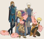  aslan_frings bad_id bad_pixiv_id blonde_hair boots brown_hair chair crossed_legs glasses guy_cecil heart izumiya jade_curtiss knee_boots male_focus multiple_boys peony_ix pig sitting tales_of_(series) tales_of_the_abyss white_hair 