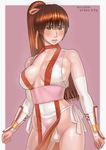  1girl breasts cameltoe cleavage dead_or_alive kasumi_(doa) large_breasts ninja ponytail sideboob solo zenkou 