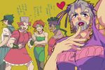  crossdressing crying dark_skin dark_skinned_male jean_pierre_polnareff jojo_no_kimyou_na_bouken joseph_joestar kakyouin_noriaki kuujou_joutarou lipstick makeup mohammed_avdol multiple_boys pantyhose tenya_mizuki translated 