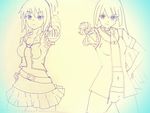  2girl alice_vangardell copyright_request monochrome tagme yumei_board 