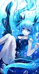  bad_id bad_pixiv_id blue_eyes blue_hair bubble dress felicia-val hatsune_miku highres long_hair shinkai_shoujo_(vocaloid) solo submerged twintails underwater very_long_hair vocaloid 