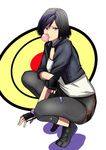  1girl big_hero_6 black_hair bubblegum disney gogo_tomago koujun_(mugenzero) marvel multicolored_hair purple_eyes purple_hair short_hair solo two-tone_hair 